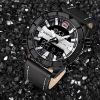 Picture of Naviforce nf-9114 Black White Analog Watch for Men