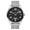 Picture of Curren cr-8236 Silver black Analog Watch for Men