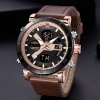Picture of Naviforce nf-9132 Leather Dark Brown Analog Watch for Men
