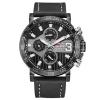 Picture of Naviforce nf-9137 Leather black  Analog Watch for Men