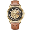 Picture of Naviforce nf-9142 Leather Brown Gold Analog Watch for Men