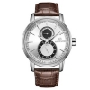 Picture of Naviforce nf-3005 Leather Brown silver Analog Watch for Men