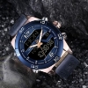 Picture of Naviforce nf-9128 Leather Blue Copper Analog Watch for Men
