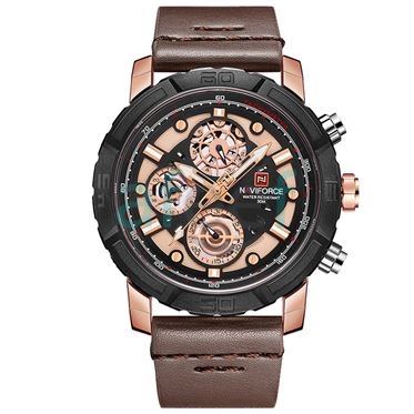 Picture of Naviforce nf-9139 Brown Copper Analog Watch for Men