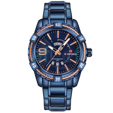 Picture of Naviforce nf-9117 Metal Blue Analog Watch for Men