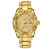 Picture of Naviforce nf-9117 Metal Gold Analog Watch for Men