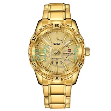Picture of Naviforce nf-9117 Metal Gold Analog Watch for Men