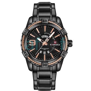 Picture of Naviforce nf-9117 Metal Black Copper Analog Watch for Men