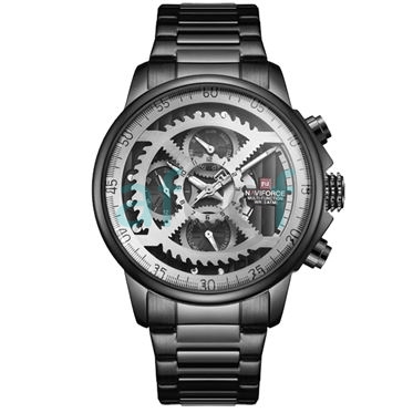 Picture of Naviforce nf-9150 Metal Black White Analog Watch for Men