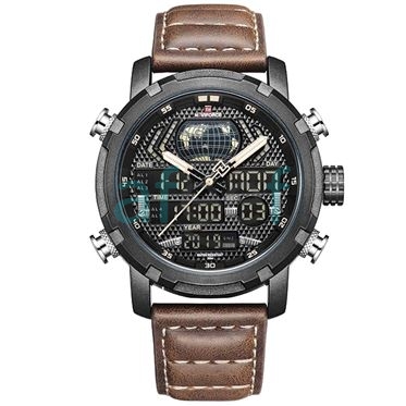 Picture of Naviforce nf-9160 Leather Brown Analog Watch for Men
