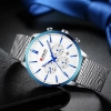 Picture of Curren cr-8340 Silver Blue Analog Watch for Men