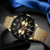 Picture of Curren cr-8340 Gold Black Analog Watch for Men