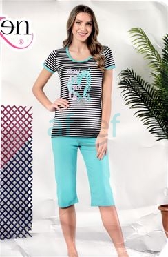 Picture of Top and Bermuda Shorts Nightwear (02825)