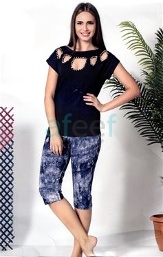 Picture of Top and Bermuda Shorts Nightwear (02659)