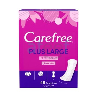 Picture of Carefree Plus Large-Fresh-Scent 48 Panty liners
