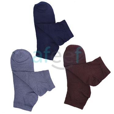Picture of Unisex Ankle Socks Set Of 3 Pair Assorted Colors  (AS06)