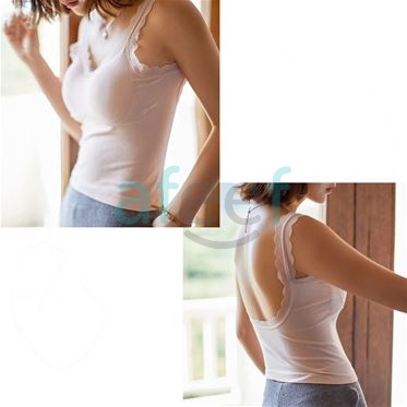 Picture of Stylish Backless Lace Design Padded Camisole (LC78)