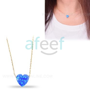 Picture of Blue Heart Shape Necklace (P5)