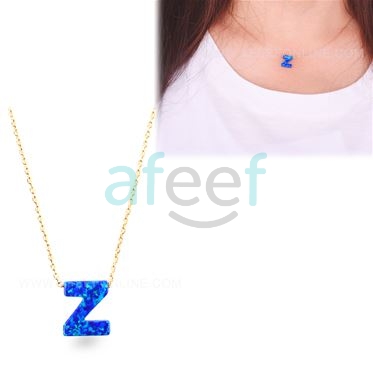 Picture of Opal Pendant With English Alphabet Letter Z (Z2)