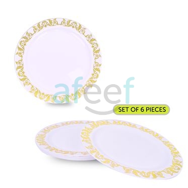 Picture of Elegant 6 / 7.5 / 9 / 10.5 InchesHard Plastic Plates set of 6 pcs (KFPL1)