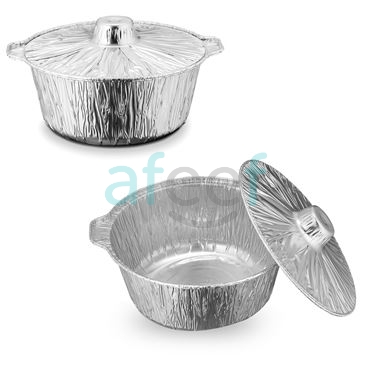 Picture of Disposable Aluminum Pots With Lid 26 Cm (KFA1)
