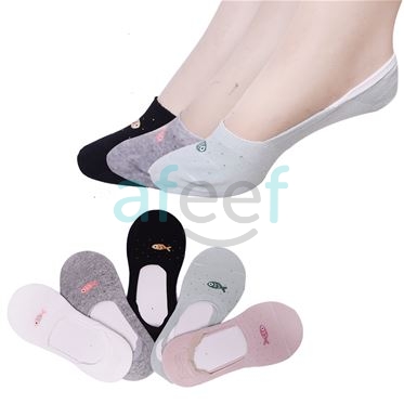 Picture of Women No Show Socks Set of 3 Pairs Assorted Colors  (20753)