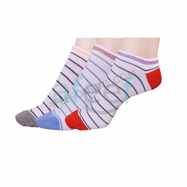 Picture of Ankle Socks Set Of 3 Pair Assorted Colors (AS07)