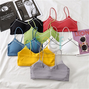 Picture of Soft Padded Backless Sports Bra Free Size (W56)