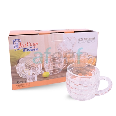 Picture of Glass Coffee / Tea Cup Set of 6 pcs (K-534)