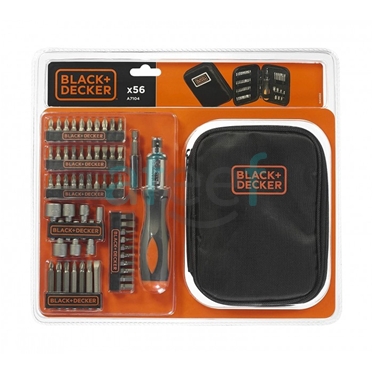 Picture of Black & Decker 56 Pc Screw driving Kit with Ratchet (7104)