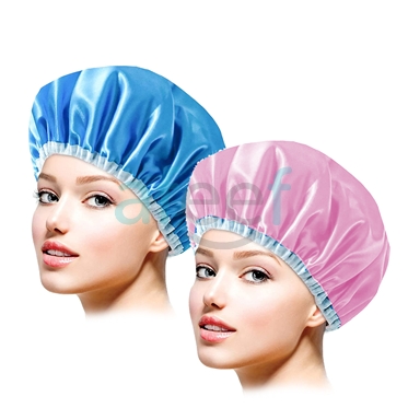 Picture of Women Shower Cap Set of 2 pieces Assorted Colors (SCS2)