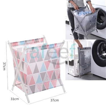 Picture of Foldable Laundry Basket Assorted Design (LMP498)