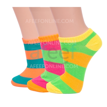 Picture of Ankle Socks Set Of 3 Pair Assorted Designs (AS13)
