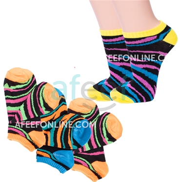 Picture of Ankle Socks Set Of 3 Pair Assorted Colors (AS22)