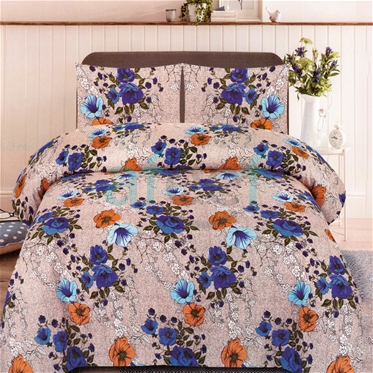Picture of Double Flat Printed Bed Sheet With 2 Pillow Cover (DBL6)