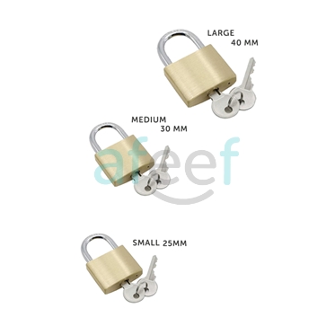 Picture of Pad Lock with Keys Set of 3 pieces (LMP572)
