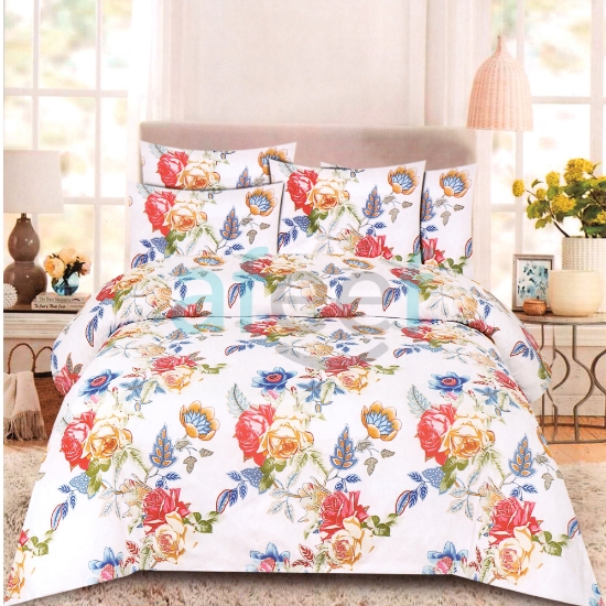 Picture of Double Fitted Printed Bed Sheet With 2 Pillow Cover (DBL15)