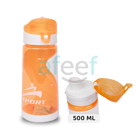 Picture of Stylish Plastic Water Bottle With Lid Assorted Colors 500ML (LMP581)