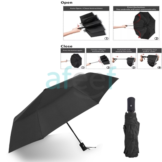 Picture of Foldable Regular Use  Automatic Umbrella Black (LMP585)