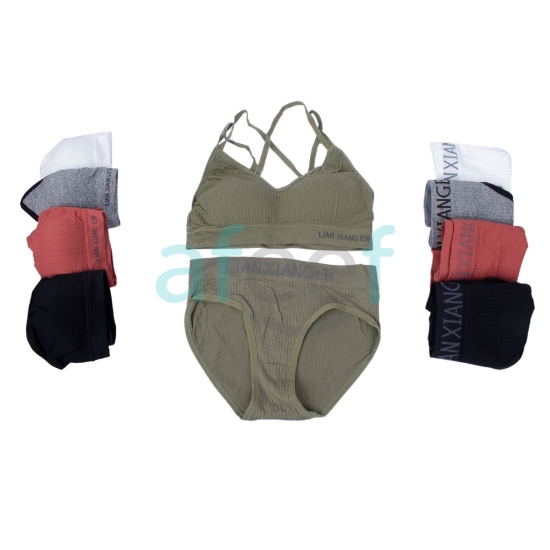 Picture of Casual Padded Bra & Panty Set Free Size (5508)