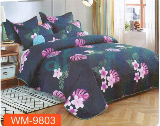 Picture of Stylish Single Bed Printed Bed Spread (WM-9803)