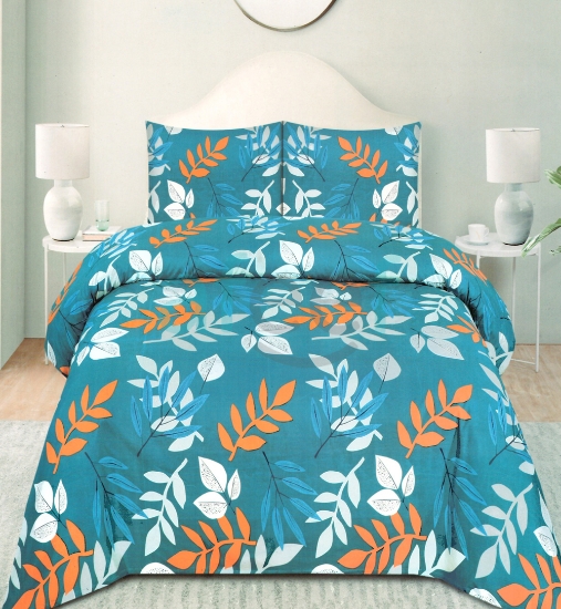 Picture of Double Fitted Printed Bed Sheet With 2 Pillow Cover (DBL17) 
