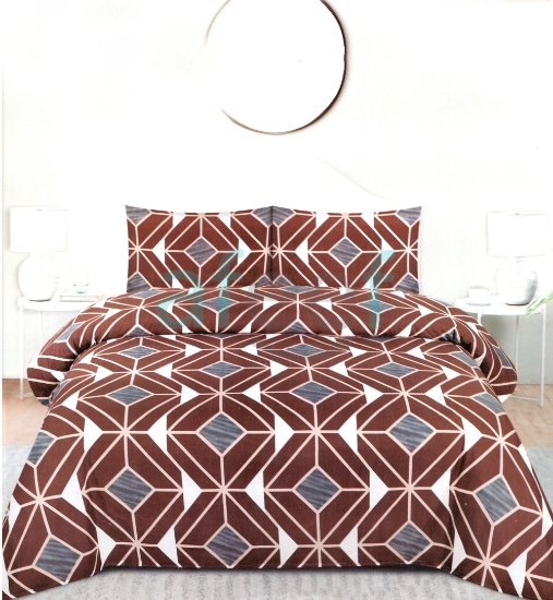 Picture of Double Fitted Printed Bed Sheet With 2 Pillow Cover (DBL23) 