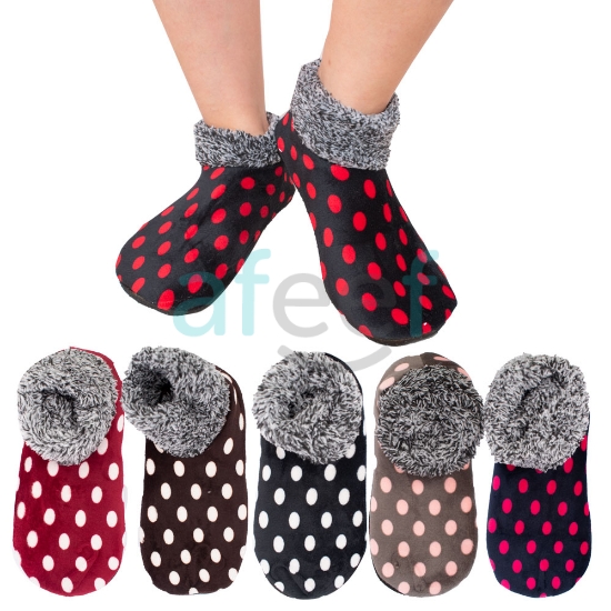 Picture of Fluffy Foot Cover With Rubber Sole Assorted Colors (FC-22)