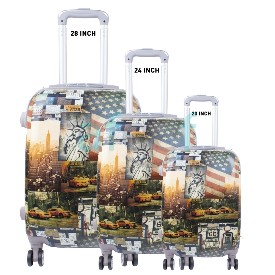 Picture of Stylish Design Fiber 4 Wheel  Luggage Trolley Bag  20 inch (MT226)