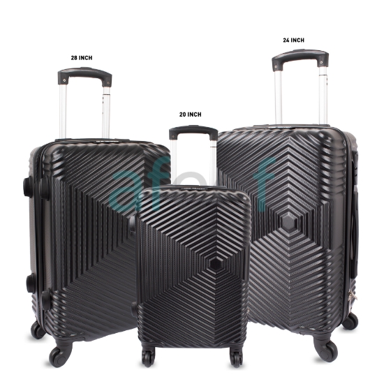 Picture of STYLISH FIBER 4 WHEEL LUGGAGE TROLLEY BAG 20/24 INCH (TW03)