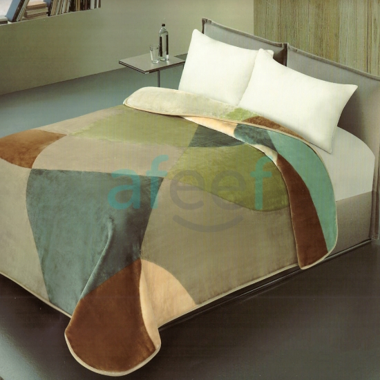Picture of Cannon Embossed Printed  Blanket 180 x 240 cm (Ceela/Green)