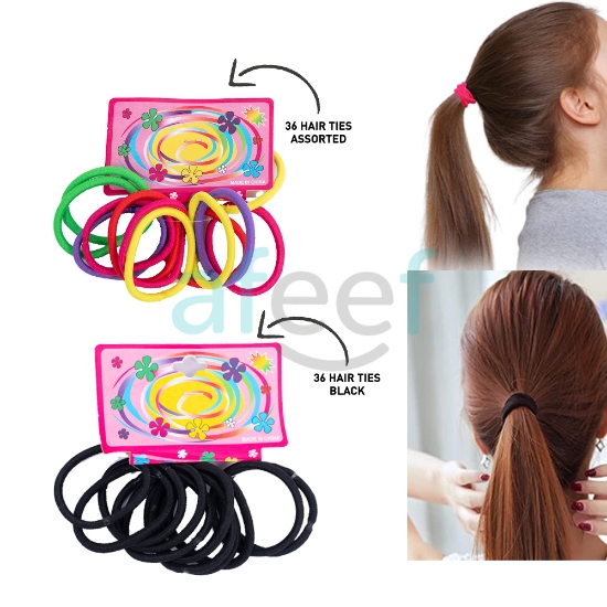 Picture of  Thin Hair Ties Set of 36 pcs (HA28)
