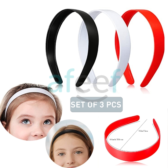 Picture of Wide Headband Plastic Set of 3 Pieces  (HA30)