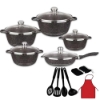 Picture of Sumo 17 Pcs Granite Cookware Set Made In Turkey (SM-H1700)